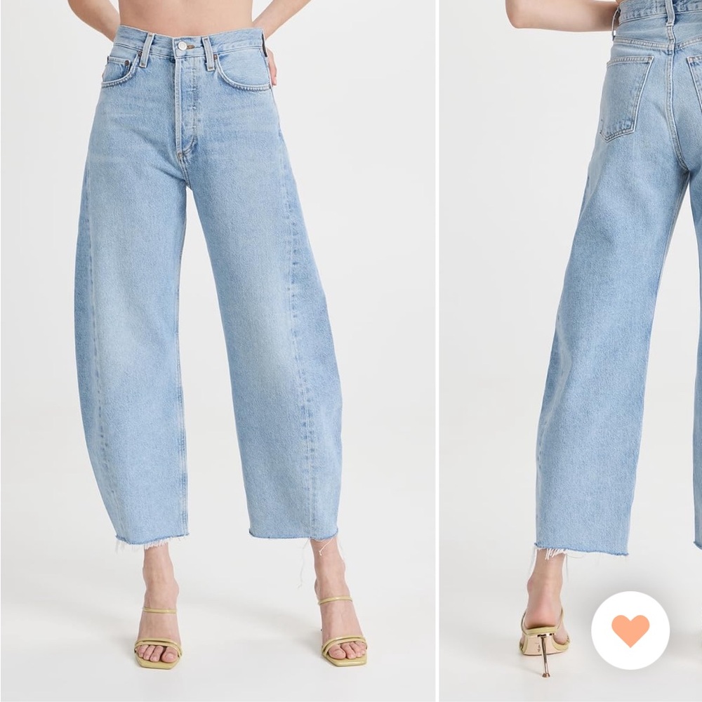 AGOLDE Luna pierced jeans in void in size 24 NWT